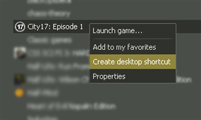 Creating a shortcut